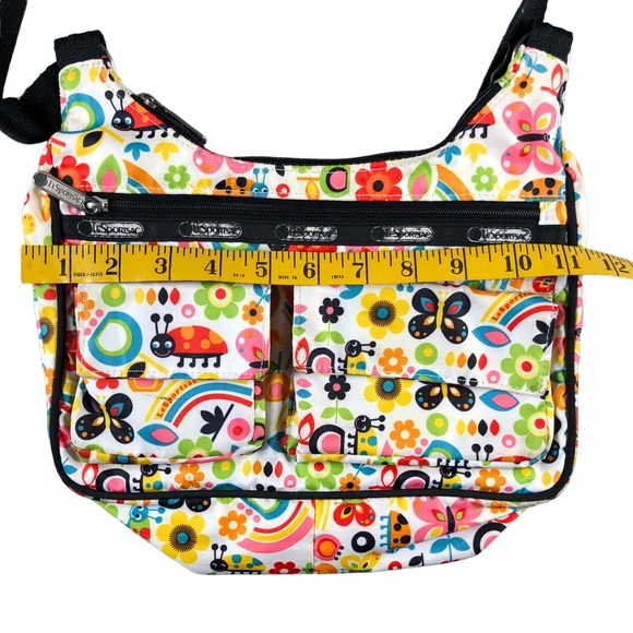 Lesportsac Bags Le Sport Sac Womens Small Cross Body Purse Spring Rainbow Butterfly Retro